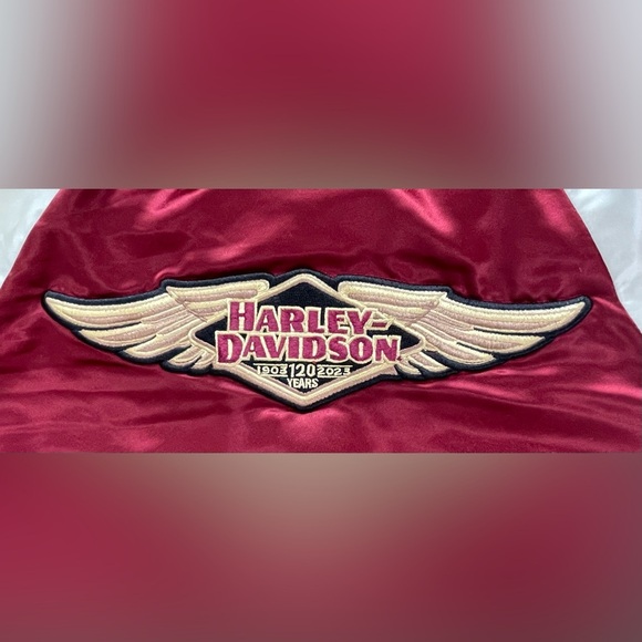 120th Anniversary Harley-Davidson 1903-2023 Women’s Red and White Jacket- NWT - Picture 15 of 16